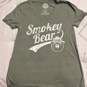Smokey Bear Green T-Shirt Size XS